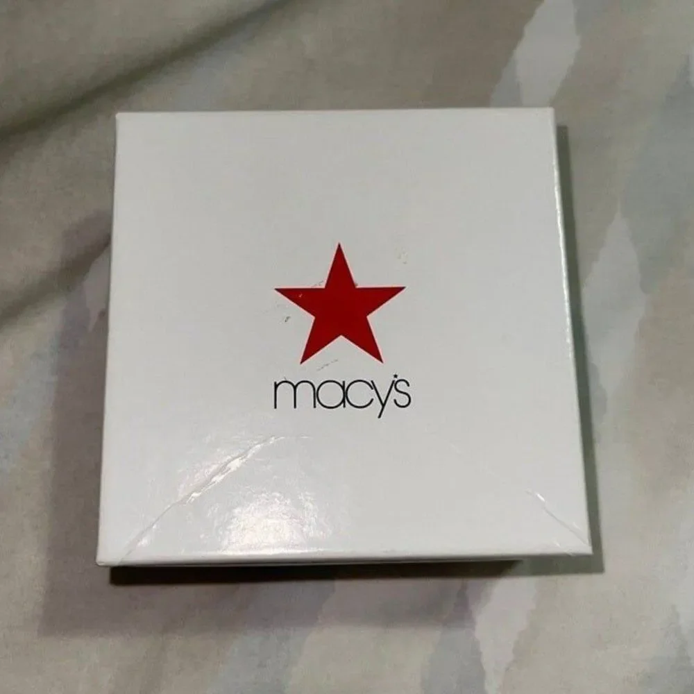 Macy’s 4”x 4” Jewelry Gift Box & Pouch 2 PCS. Set